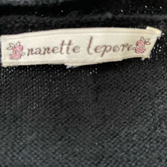 Nanette Lepore Black Lace Cardigan - Picture 11 of 12